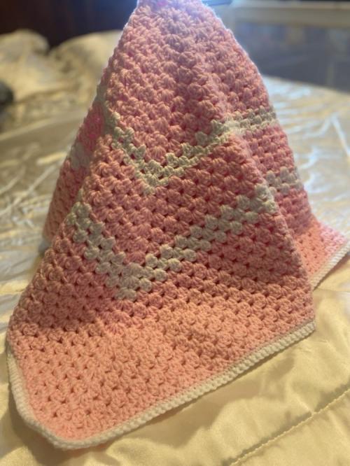 Crochet Baby Blanket and Hat 