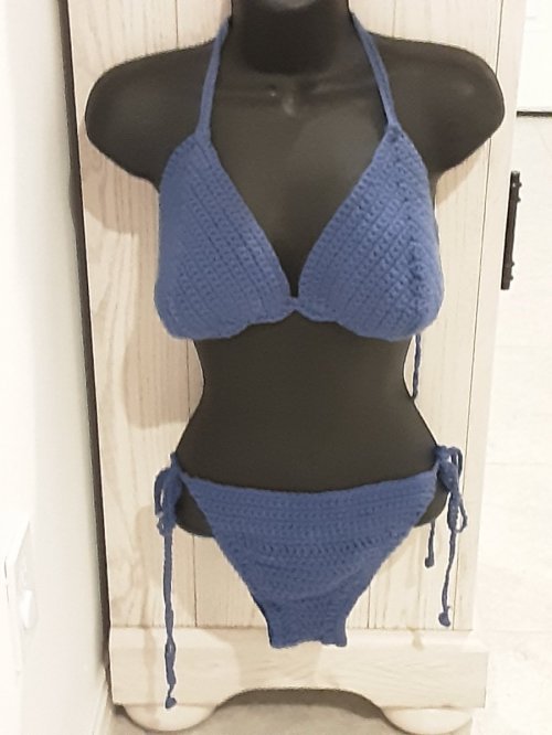 Handmade Crochet Halter Top, and Bottom