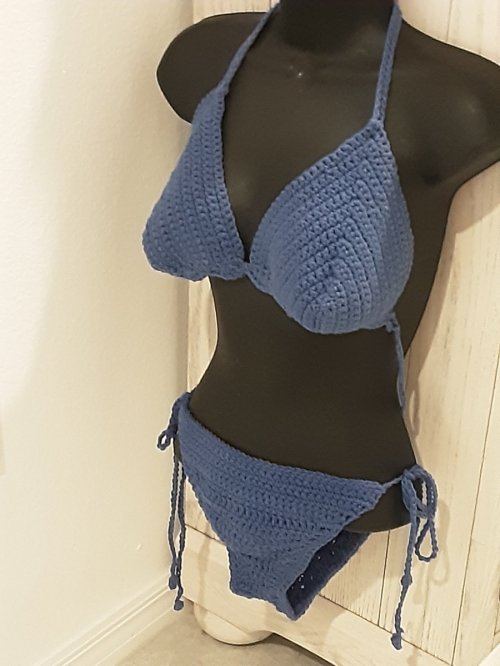 Handmade Crochet Halter Top, and Bottom