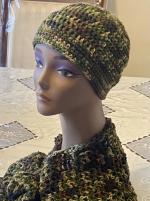 Crochet Cowl Scarf and Hat