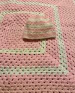 Crochet Baby Blanket and Hat 
