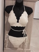 Handmade Crochet Halter Top, and Bottom
